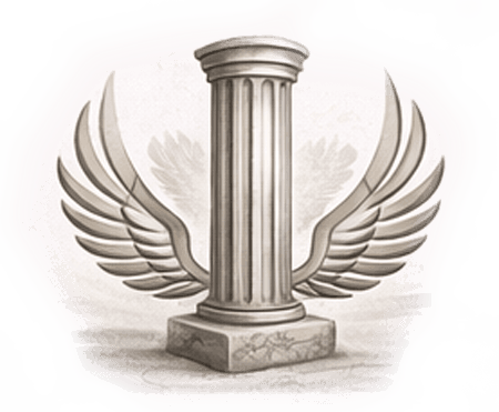 The Support Wings: column with wings